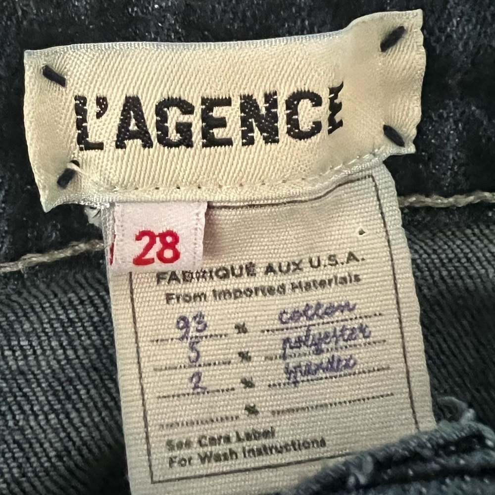L’agence Margot High Rise Skinny Utica Wash Jean Size 28 - Picture 3 of 8